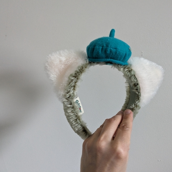 Tokyo DisneySea Gelatoni green cat ears, Halloween dress up plush headband - Picture 2 of 5